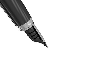 Writing instrument over white background