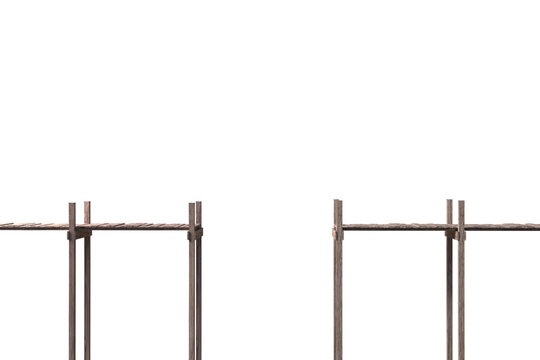 Fototapeta Digital composite image of wooden pier