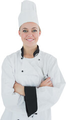 Portrait of a smiling woman chef