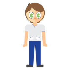 Digitally generated image of man