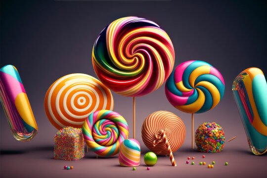 Pastel Candy Circle Images – Browse 6,603 Stock Photos, Vectors, and Video