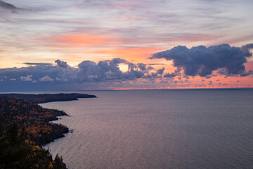 sunset over Lake Superior