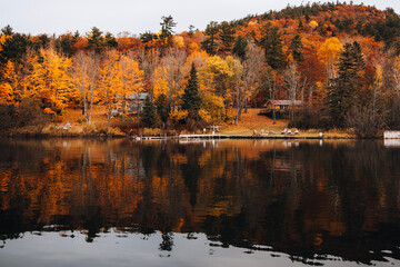 Michigan's beautiful Upper Peninsula in the fall; Keweenaw Peninsula