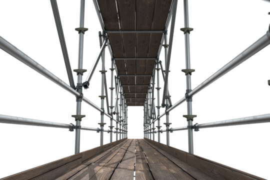 3d image of construction scaffolding