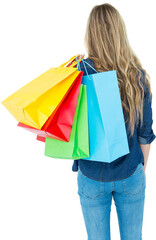 Woman holding shopping bags