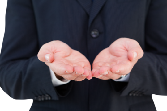 Close up of hand of a businessman 