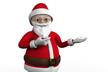 Cute cartoon santa claus