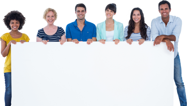 Creative team holding a panel