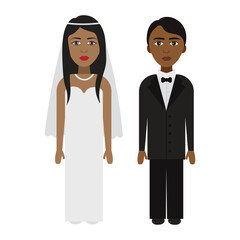 Christian bride and groom