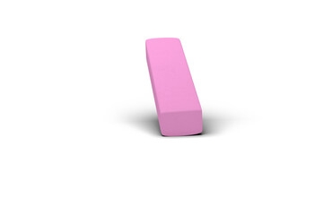 Fototapeta premium Digital image of pink eraser