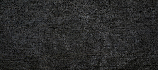 Fototapeta na wymiar Black grunge textured concrete wall for backgrounds, banners and web elements. Dark crumpled rough surface.