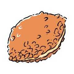 手描きのカレーパン