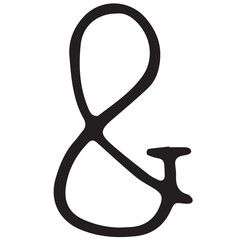 Digital image of ampersand symbol