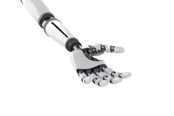 Foto op Aluminium Silvered colored robotic hand © vectorfusionart