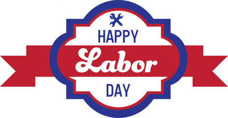 Digital composite image of happy labor day banner
