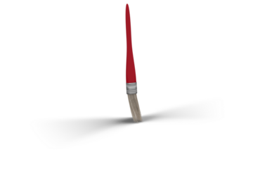 Graphic image of red paintbrush