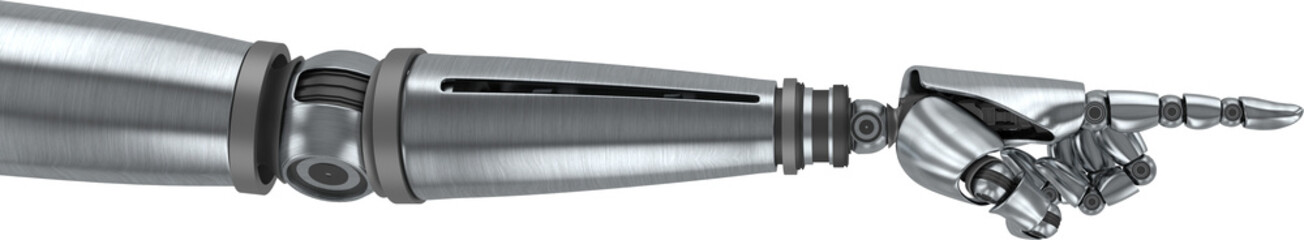 Robotic arm pointing 