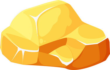 Golden ore nuggets and bullions, gold rock stones