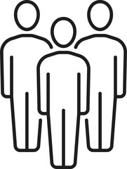 Three people in staff cooperation and relationship