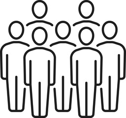 Meeting people communication discussion, thin line