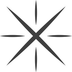 Bright blink of Christmas star burst flash twinkle