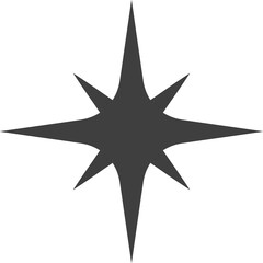 Obraz premium Falling star, sparkle or twinkle, starburst icon