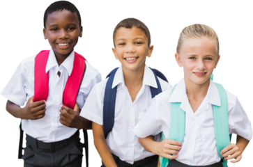 Portrait of students in uniforms
