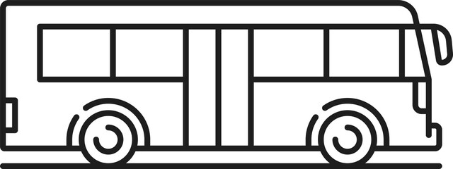 Passenger tour bus emblem, sprinter transport sign © Vector Tradition