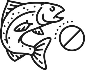 Pills from allergy on fish, medicine treatment