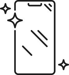 Phone with glass screen protector, plastic cover