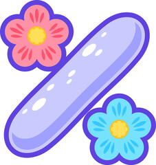 Punctuation division and subtraction mark ABC font