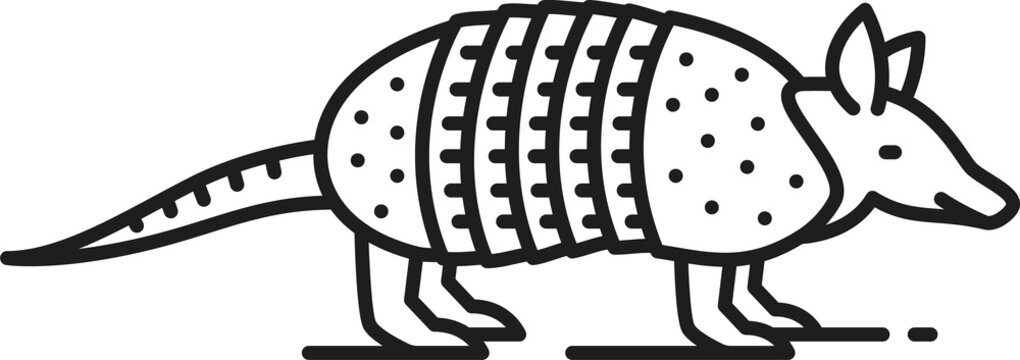 recommend clip art: Armadillo nocturnal omnivorous Argentina animal