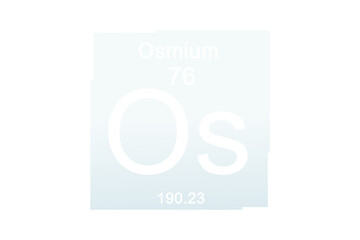 Osmium element against white background
