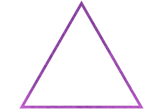 Geometric triangle shape