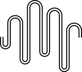 Memphis geometric shape, geometric doodle element