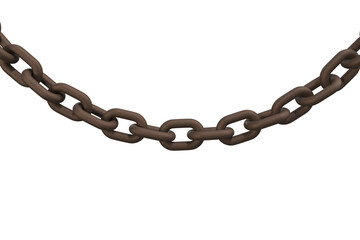 Obraz premium 3d image of rusty metallic chain