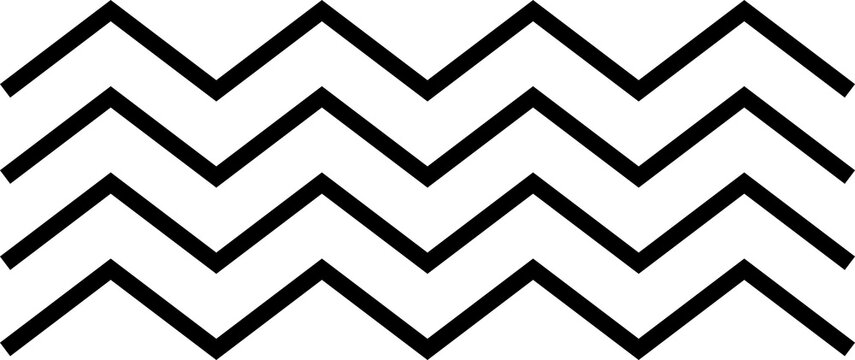 Memphis geometric shape, minimal zigzag line