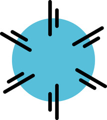 Geometric logo space explosion, dazzling flash