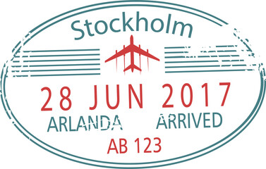 Visa of Stockholm Arlanda airport, arrival date
