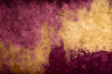 gold maroon colored peeling paint concrete cement stucco abstract texture, industrial chic, generative ai