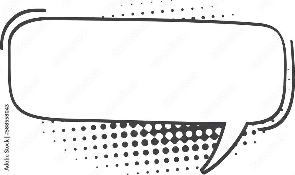 Leinwandbilder speech bubble halftone shadow abstract dialog memo