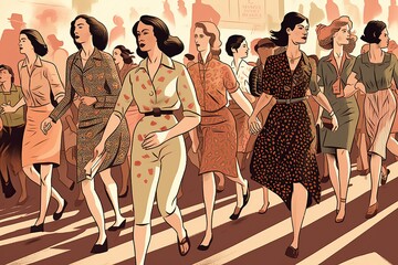 Fototapeta premium group of woman