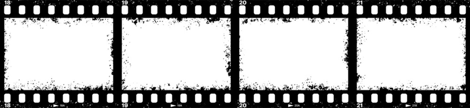 Retro movie grunge film strip, filmstrip texture