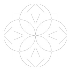 Boho sacred geometric shape, alchemy magic symbol