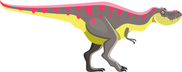 Tarbosaurus isolated dinosaur cartoon character