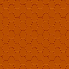 Orange roof tile texture seamless vector pattern
