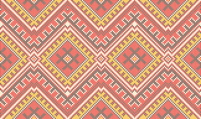 Aztec peruvian knit pattern, mexican ornament