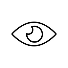 Visible - Line Vector Icon illustration on white background..eps