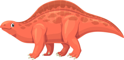 Cartoon lotosaurus dinosaur character poposauroid