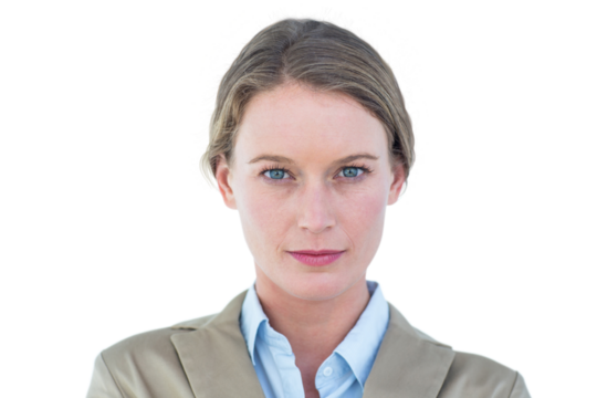 Businesswoman looking at the camera